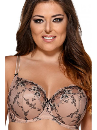 Бюстгальтер полумягкий Ava Latte AV 1509 Капучино-черный || Бюстгальтер полумягкий Ava Latte AV 1509 Капучино-черный