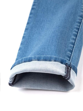 Ультракомфортные прямые джинсы с высокой посадкой CON-47 Lycra || ВД Брюки джинсові жін. CE CON-47, р.164-98, темно-синій