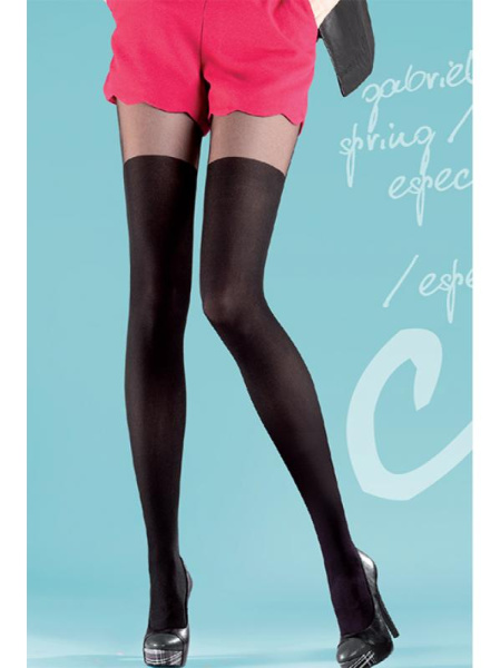 Колготки Gabriella Paty 40 den без трусиковой части Черный