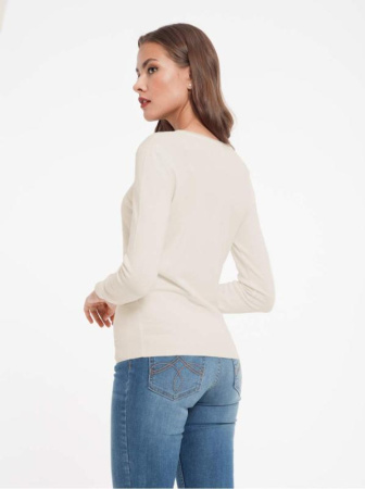 Джемпер из пряжи с вискозой премиального качества 023 || Джемпер жін. CE LDK023 17С-83СП, р.170,176-88, екрю