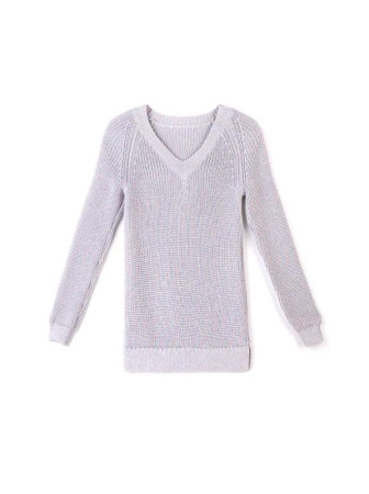 Экстрамягкий удлиненный пуловер с объемной вязкой и мерцающим блеском 040 || Джемпер жін. CE LDK040 18С-62СП, р.170-84, мультиколор