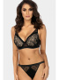 Комплект Ewa Bien Alizze - бюстгальтер формованный B313 и стринги C202 Черный || Комплект Ewa Bien Alizze - бюстгальтер формованный B313 и стринги C202 Черный