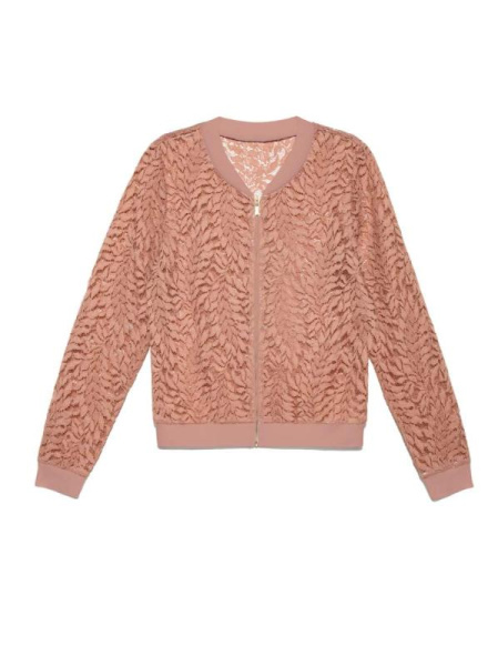 Ультрамодный бомбер из кружева LJ 903