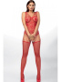 Комбинезон-сетка ANS Leisha Красный || Комбинезон-сетка ANS Leisha Красный