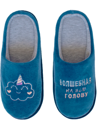Туфли дом. жен. арт. 05т-506 Slippers, р.39-40, Темн. Ассорти || Туфлі дом. жін. арт. 05т-506 Slippers, р.39-40, св. ассорті