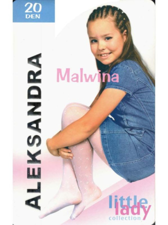 Детские узорчатые колготки Aleksandra Malwina Арт.: 9878, 1, White