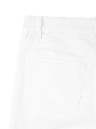 Классические прямые джинсы с эффектом &quot;мгновенная коррекция живота&quot; CON-43W || ВД Брюки джинсові жін. CE CON-43W, р.164-94, білий