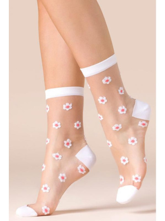 Носки Gabriella Daisy Телесно-бело-розовый