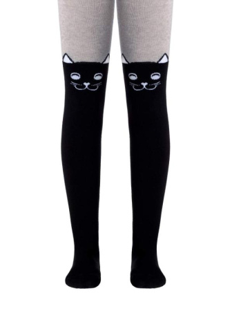 Колготки детские Conte Kids TIP-TOP, р.92-98, 466 чорний-сірий