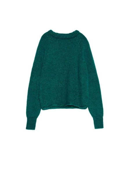 Вязаный джемпер из объемной итальянской пряжи с шерстью и мохером LDK 075