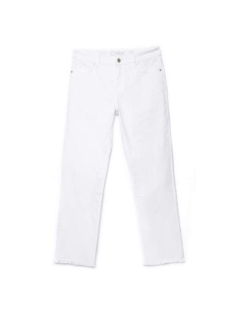 Укороченные джинсы со средней посадкой CON-118 || Брюки джинсові жін. CE CON-118, р.170-98, white