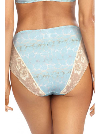 Полные трусики Ewa Bien Ivette C124 Экри-бирюза || Полные трусики Ewa Bien Ivette C124 Экри-бирюза