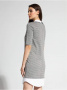Платье в &quot;гусиную лапку&quot; с имитацией рубашки LPL 1052 || Плаття жін. CE LPL 1052, р.164-96-102, grey-white