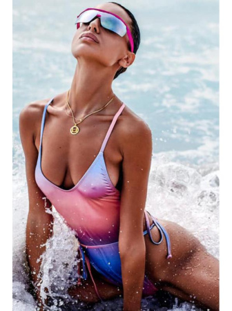 Купальник цельный Obsessive Rionella Розово-сиреневый