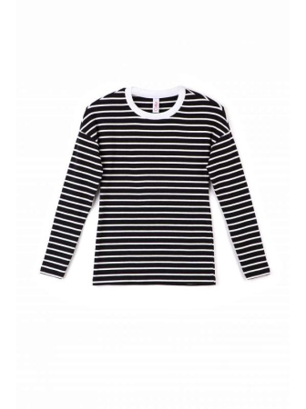 Джемпер из хлопковой пряжи &quot;Абсолютный комфорт и антипилинг&quot; 827 || Джемпер жін. CE LD 827, р.170-96, black-white