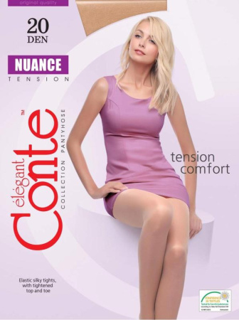 Колготки с шортиками NUANCE Conte 20 Lycra, р.4, Natural || Колготки з шортиками NUAN Conte 20 Lycra, р. 4, Natural
