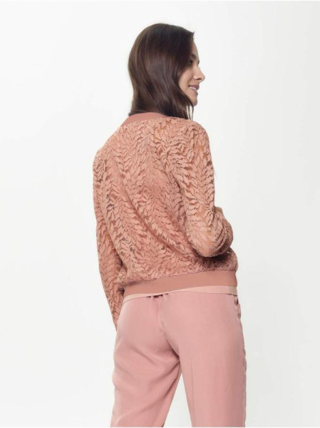 Ультрамодный бомбер из кружева LJ 903