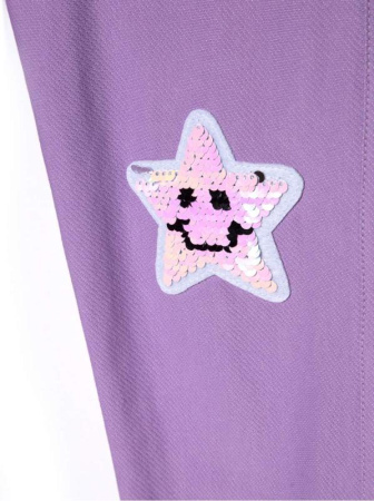 Джеггинсы со звездочками из пайеток MINI COSMO, р.110, 116-56 || Джеггинсы со звездочками из пайеток MINI COSMO, р.110, 116-56