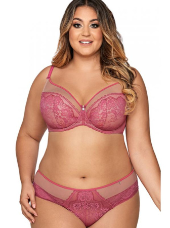 Комплект Ava - бюстгальтер полумягкий Pink Blink AV 1849 и бразилианки Venus AV 1824/b Розово-телесный