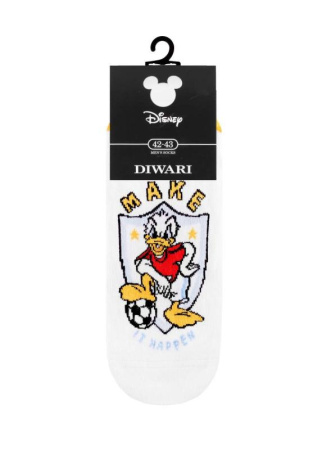 Носки муж. DW DISNEY 17С-167СПМ, р.27, 368 белый || Шкарпетки чол. DISNEY (ультракороткі)  17С-167СПМ, р.25, 370 білий