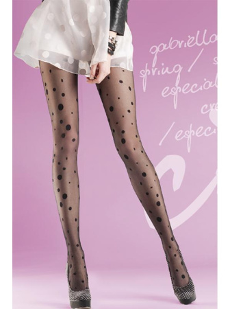 Колготки Gabriella Giny 20 den без трусиковой части Черный