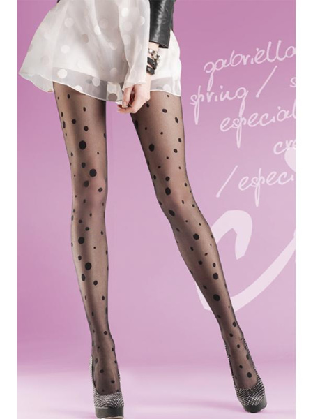 Колготки Gabriella Giny 20 den без трусиковой части Черный