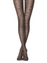 Колготки з імітацією дрібної сітки і малюнком "зірки" ETOILE Lycra, р. 3, Grafit