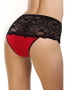 Полные трусики ORO Giovana 2215 Красно-черный || Полные трусики ORO Giovana 2215 Красно-черный