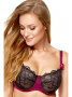 Бюстгальтер с мягкой чашкой Kinga Blueberry SC-690  Черно-малиновый || Бюстгальтер с мягкой чашкой Kinga Blueberry SC-690  Черно-малиновый