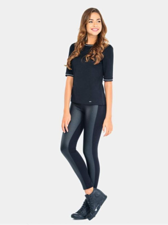 Фактурный джемпер в стиле спорт-шик LD 685