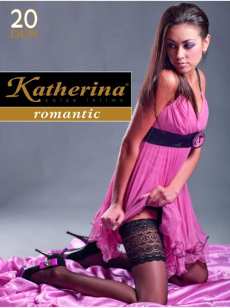 Чулки Katherina Широкая резинка 20 den, 2/3, bianco(белый)