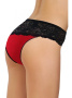 Полные трусики ORO Beatricia 2205 Красно-черный || Полные трусики ORO Beatricia 2205 Красно-черный