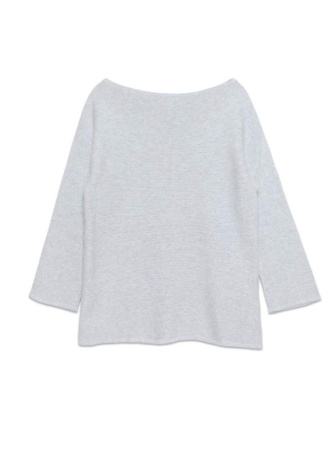 Фактурный джемпер из пряжи с хлопком и модалом LDK 103 || Джемпер жін. CE LDK103 19С-202СП, р.170-84, white smoke