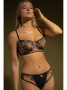 Комплект Samanta Hete - бюстгальтер с мягкой чашкой A142 и бразилианки M300 Черно-телесный || Комплект Samanta Hete - бюстгальтер с мягкой чашкой A142 и бразилианки M300 Черно-телесный