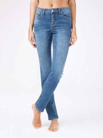 Eco-friendly джинсы с эффектом &quot;мгновенная коррекция живота&quot; CON-105 Lycra