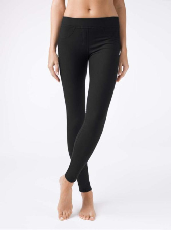 Ультраэластичные джеггинсы с высокой посадкой ALEKSA, р.164-94, Nero