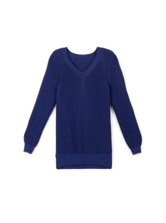 Экстрамягкий удлиненный пуловер с объемной вязкой и мерцающим блеском 040 || Джемпер жін. CE LDK040 18С-62СП, р.170-92, мультиколор