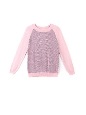 Экстрамягкий фактурный джемпер с металлическим блеском 036 || Джемпер жін. CE LDK036 18С-2СП, р.158,164-96, рожевий