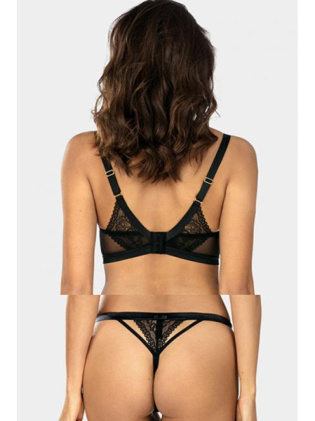 Комплект Ewa Bien Alizze - бюстгальтер формованный B313 и стринги C202 Черный