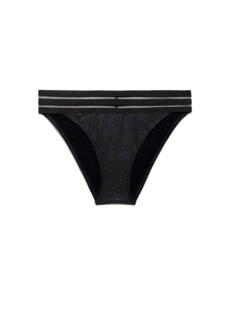 Трусики-танга с эффектом мерцания ELLIE || Труси куп. жін. CE ELLIE, р.94, black