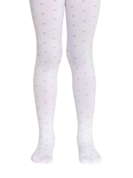 Колготки в горошок PAOLA, р. 116-122, Bianco Колготки в горошок PAOLA, р. 116-122, Bianco