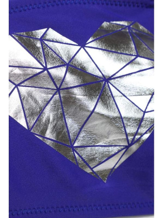 Лиф-бандо с металлическим принтом SWEET LOVE || Бюстгалтер купальний жін. CE SWEET LOVE, р.92-98, deep ultramarine