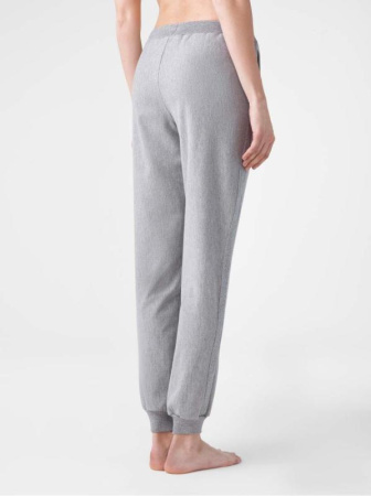 Хлопковые термоджоггеры с мерцанием люрекса SPORT LUX || Брюки жін. CE SPORT LUX, р.170-98, shiny grey