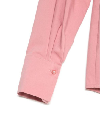 Классическая однотонная рубашка из хлопка LBL 1041 || Блуза жін. CE LBL 1041, р.170-92-98, dusty rose