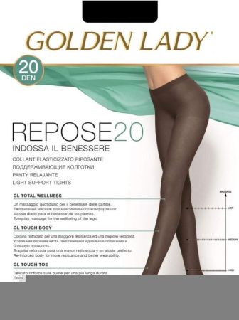Колготки поддерживающие GOLDEN LADY Repose 20, 2, daino(цвет загара)