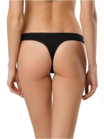 Трусы &quot;стринг&quot; ULTRA SOFT LST 795 (на вешалке) || Труси жін. CE ULTRA SOFT LST 795 (вішалка), р.98, Nero