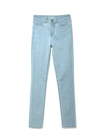 Eco-friendly джинсы зауженного кроя с высокой посадкой CON-115 || Брюки джинсові жін. CE CON-115, р.164-90, bleach blue