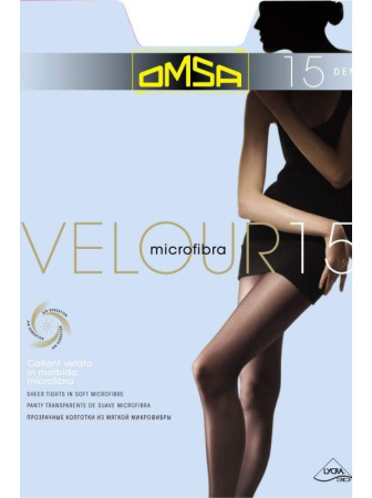 Колготки женские без шортиков OMSA Velour 15, 2, caramello(телесный)