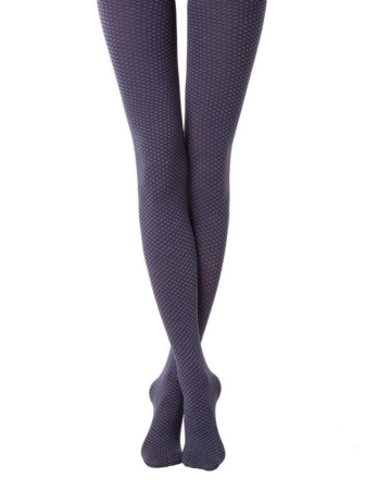Плотные меланжевые колготки DIAMOND Lycra, р.3, Marino