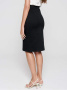 Классическая юбка A-силуэта с разрезом ODRI || Спідниця жін. CE ODRI, р.170-102, black